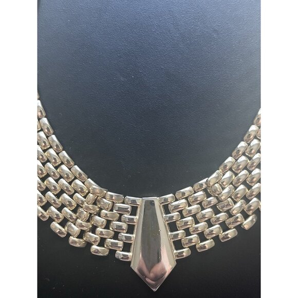 Vintage 90s Panther Link Necklace Set 3 pieces Gold Tone Quality Jewelry Y2k - Picture 4 of 16